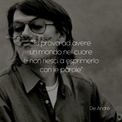 immagine con frase_De Andrè